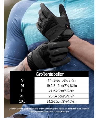INBIKE MTB Gloves - 100% Full Protection with TPR Finger Pads & SCR Pad for Racing Mountain Biking & Cycling - Black XXL - Buy Online on GoSupps.com