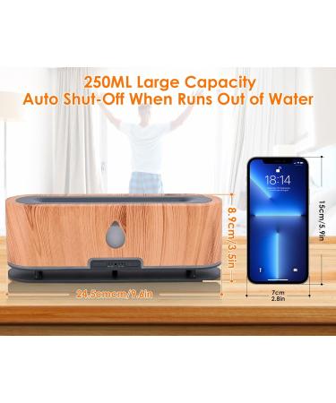 DreamHigh Flame Aroma Diffuser for Essential Oils - 250ml Ultrasonic Humidifier with 7-Color LED Light | Best Aroma & Fragrance Oil Diffuser - Buy Online on GoSupps.com