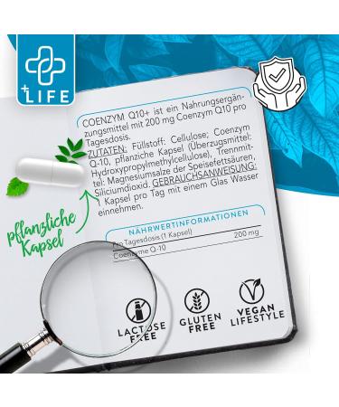 LIFE Coenzyme Q10 Ubiquinol 200mg - PiuLife 120 Capsules | High Dose Antioxidant & Anti-Aging Supplement - Buy Online on GoSupps.com