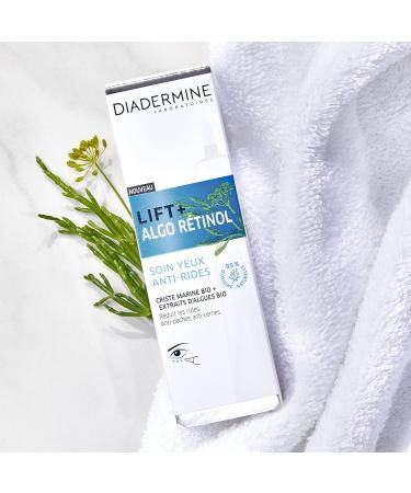 Diadermine - Lift+ Algo Retinol - Eye Care Global Anti-Wrinkle - Criste Marine and Algae Extract - Hydrates and Brightens the Complexion - Facial Care - Anti-Aging Care - 15ml Bottle - Buy Online on GoSupps.com