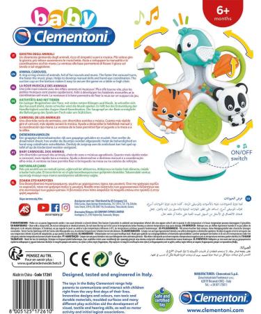 Clementoni Activity Bike with Animals | Baby & Toddler Toy (10+ Months) - Music Figures & Sensory Fun - SKU 17261 - Buy Online on GoSupps.com