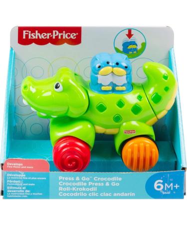 Fisher Toys Amazing Animals Press and Go Gator | Fun Infant Toy for Toddlers 6-36 Months - International Shipping Available - Buy Online on GoSupps.com