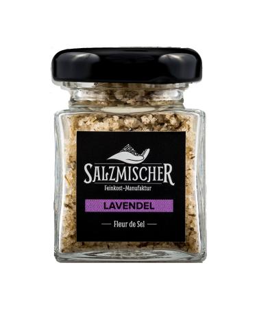 Salzmischer Salt Mix / Spice Mix 35g in a jar lavender salt (Gu rande Fleur de Sel with dried lavender flowers)