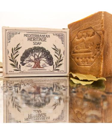 Aleppo Olive Oil Soap Bar - Gentle for Sensitive Skin Hair Face & Body | 15% Laurel Oil 85% Olive Oil | International Shipping Available - Buy Online on GoSupps.com