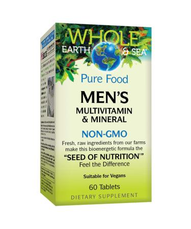 Natural Factors Whole Earth & Sea Men's Multivitamin & Mineral 60 Tablets