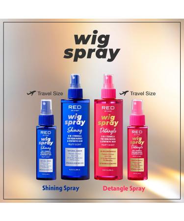 Red by Kiss Wig Spray Extra Shine & Detangling Control for Remy Human Synthetic Hair UV & Heat Protection PH Balance & Long-Lasting Fragrance (2oz Sheen) Sheen 2 Fl Oz (Pack of 1) - Buy Online on GoSupps.com