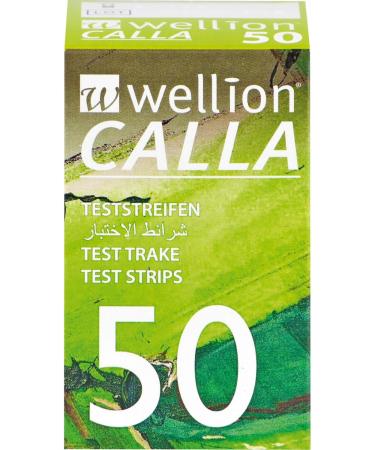 WELLION CALLA Blood Glucose Test Strips - 50 pcs | Reliable & Accurate Diabetes Monitoring | International Shipping Available - Buy Online on GoSupps.com
