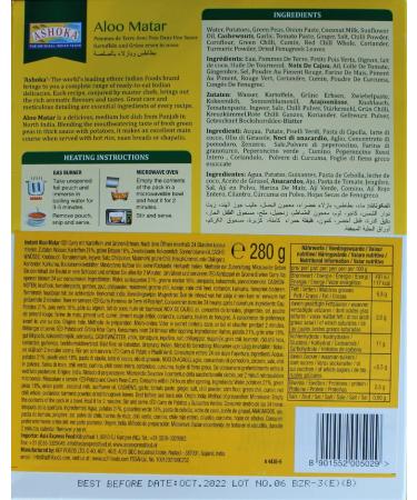 Buy 10x Indian Ready Meal MIX 280g | Authentic Tikka Mother Paneer Dal Palak & Aloo Curries - Fast International Shipping! - Buy Online on GoSupps.com