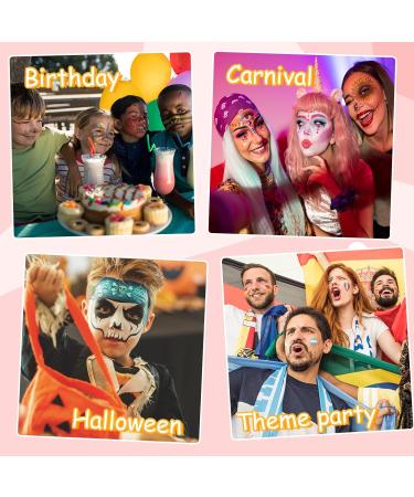 GLEEMEN Face Paint Crayons for Kids - 16 Colors - Safe & Easy Face Body Painting Kit for Birthday Party, Halloween Makeup & Cosplay - Buy Online on GoSupps.com