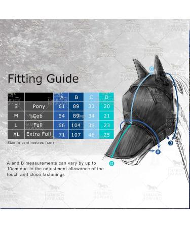 Harrison Howard CareMaster Horse Fly Mask with Ears | UV Protection for Horses - Green Cactus (M) - Buy Online on GoSupps.com