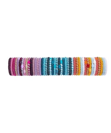 L. Erickson Narrow Grab & Go Pony Ball Set | Black Metallic | Set of 30 - Buy Online on GoSupps.com