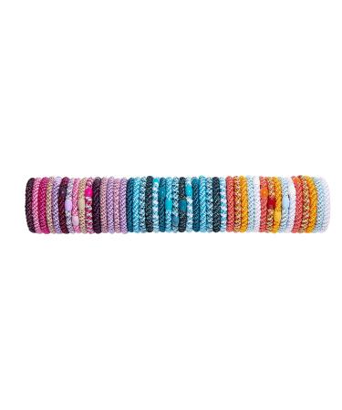 L. Erickson Narrow Grab & Go Pony Variety 10-Pack - Neutral Multi | Elastic Hair Ties Set for Women | Hair Accessories - Buy Online on GoSupps.com