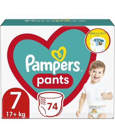 Pampers Pants Size 7 (74 pcs) - Old Version for Boys & Girls | Best International Shipping - Buy Online on GoSupps.com