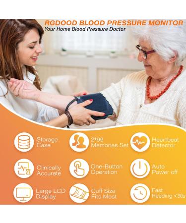 Automatic Upper Arm Blood Pressure Monitor - Dual User 2x90 Memories 8.5-16.5 Cuff Size Includes Batteries & DC Cable - Shop Internationally - Buy Online on GoSupps.com