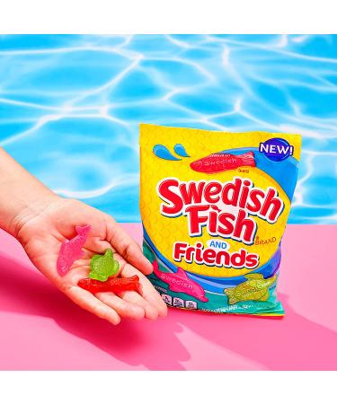 Swedish Fish & Friends Soft Chewy Candy 3.59oz (12 Pack) - Mixed Fruit Assortment - Buy Online on GoSupps.com