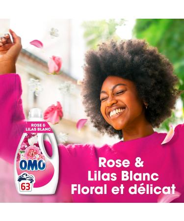 Omo Liquid Laundry Detergent Pink Lilac White 2.646L - 63 Washes - Buy Online on GoSupps.com