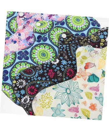 Washable Bamboo Cloth Menstrual Pads 6pcs - Reusable Hygiene Napkin Towels for Women - Charcoal Bamboo Fibers - Light Absorbency - 1 Count Pack - Buy Online on GoSupps.com