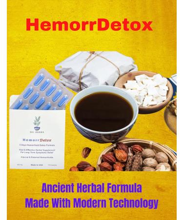 861 HERBS 7-Day Hemorrhoid Detox Formula for Long-Lasting Relief - Buy Online on GoSupps.com