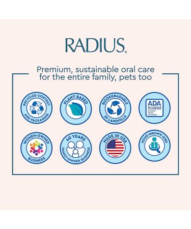 RADIUS Flex Brush - BPA Free, ADA Accepted for Gum Health - Blue White - Right Hand - Buy Online on GoSupps.com