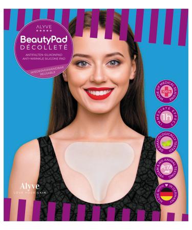 Alyve Beautypad D collet German Premium anti-fold pad made of med.Silicone against cleavage and limp.Small skin after 1h reduces the development of new wrinkles often reusable.