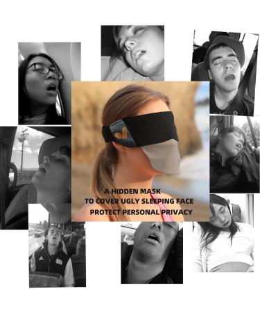 REEBENT Sleep Mask with Veil | 2 Storage Cases | 100% Light Blocking Cotton Eye Blinder | Ideal for Gift, Travel, Yoga | Best Sleeping Mask for Women and Men - Buy Online on GoSupps.com