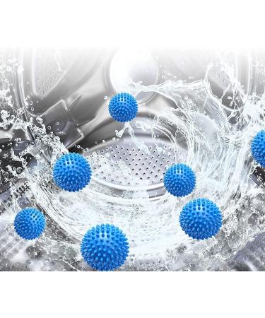 KOMUNJ 6 Pieces Dryer Ball Washing Ball for Washing Machine Balls for Fluffy Laundry Reusable Dryer Balls Laundry Tumble Dryer Drying Ball (Blue) - Buy Online on GoSupps.com