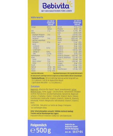 Bebivita Follow-On Milk Formula 2 - Pack of 4 (500g each) | International Shipping - Buy Online on GoSupps.com