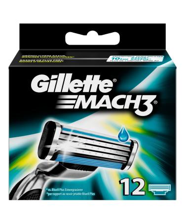 Discontinued model Gillette Mach3 razor blades 12 pieces 12 pieces (1 pack)