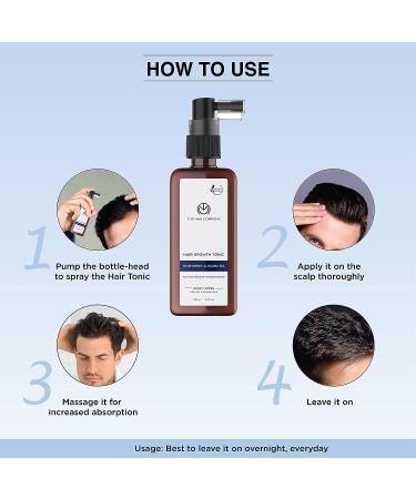 The Man Company Hair Growth Tonic 3.4 Fl Oz | 3% Redensyl & Jojoba Oil | Thickening & Nourishing Hair Loss Solution - Buy Online on GoSupps.com