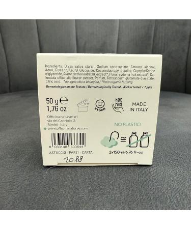 Nature's Workshop Officina Naturae Solid shower Biricco plastic free biological sustainable nickel tested Vegan 50 g - Buy Online on GoSupps.com