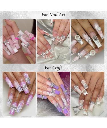 Nayyana 50 PCS Arch Nail Charms | 3D Silver Nail Art Charms & Alloy Straps | DIY Nail Decoration Stones - Buy Online on GoSupps.com