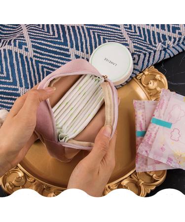 Large Capacity Tampon Bag & Organizer Wallet for Women - Stylish & Versatile Pocket for Tampons Bandages Towels & More - Green - Buy Online on GoSupps.com