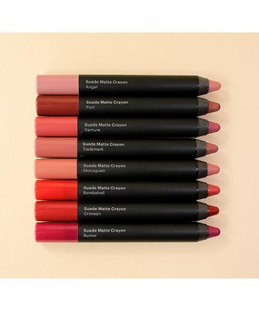 Glo Skin Beauty Suede Matte Lip Crayon in Angel | Longwear Velvety-Smooth Matte Lip Color - Buy Online on GoSupps.com