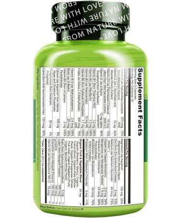 NATURELO Whole Food Multivitamin for Teenage Boys - 60 Capsules - Non-GMO Vegan Supplement with Plant Extracts for Active Kids - Buy Online on GoSupps.com