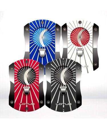 Lotus Cigar Cutter Cuban Cigars Scissors Double Cut Blades Stainless Steel Pocket Gadgets Cutter Guillotine Black - Buy Online on GoSupps.com