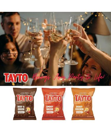 Tayto Meaty Crisps Beef & Onion Smoky Bacon Roast Chicken (12 x 25g bags) - Buy Online on GoSupps.com