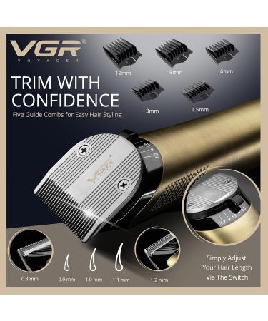 VGR Cordless Hair Clippers for Men Professional with Precision Switch - Turbo Mode - Ceramic Blades - Mens Hair Cutting Kit for Barber - Rechargeable Beard Trimmer - Buy Online on GoSupps.com
