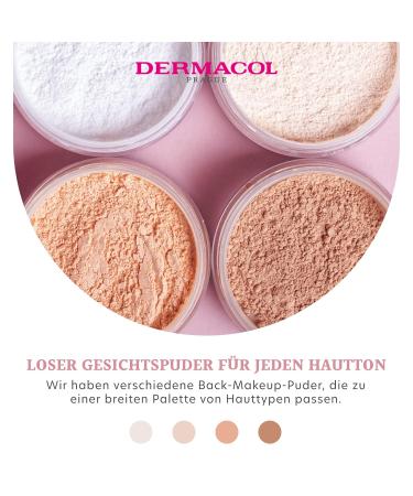 Dermacol Transparent Fixing Powder | Long-lasting Makeup | 13g White - Ideal for All Skin Tones - Buy Online on GoSupps.com
