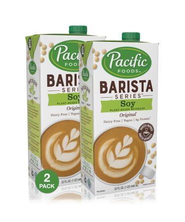 Pacific Foods Barista Series Soy Milk, Original, 32 Ounce (Pack of 2)