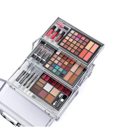 All-in-One 74 Colors Makeup Kit | Complete Cosmetic Palette with Eyeshadows Brushes Lip Gloss Blush & More for Women & Girls - Buy Online on GoSupps.com