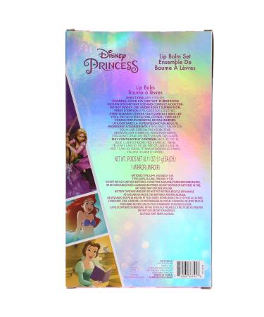 Townley Girl Disney Princess Sparkly Lip Balm 4-Pack with Light Up Mirror - Buy Online on GoSupps.com