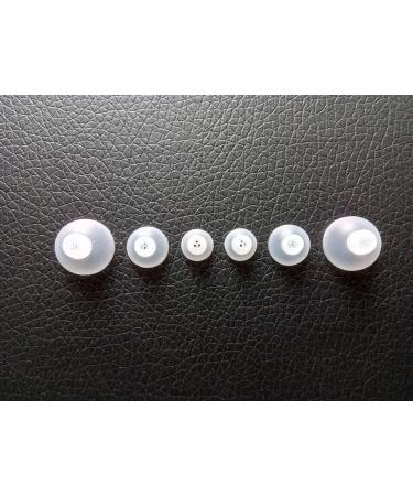 Jungle Care Hearing Aid Ear Piece Closed Domes Set - 6mm/9mm/12mm (3 Pairs) - Comfortable PSAP Ear Tips - Open Fit - Invisible and Perfect for Open Air - Non-RIC - Buy Online on GoSupps.com