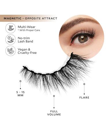 Velour Magnetic Eyelashes - Luxurious & Reusable False Lashes (Opposites Attract) | Vegan All Eye Shapes Wear Up to 30x - Buy Online on GoSupps.com