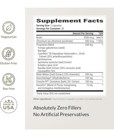 BIOptimizers Berberine Breakthrough Supplement - Metabolic Support Healthy Metabolism - 60 Capsules Vegetarian Gluten-Free Soy-Free 60 Count (Pack of 1) - Buy Online on GoSupps.com