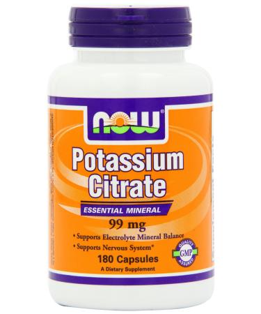 NOW Potassium Citrate 99 mg 180 Capsules