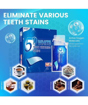 Teeth Whitening Strips - 56 Pcs for Sensitive Teeth | Effective & Safe Whitening | Reduce Sensitivity | Remove Stains | 28 Treatments - Buy Online on GoSupps.com