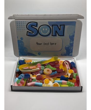 Generic Son personalised sweet box |Son| special son| Son birthday |son gift| |Son birthday| Son birthday card sweets | Blue