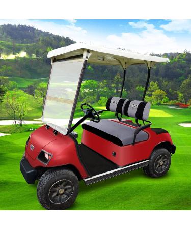 10L0L Golf Cart Seat Covers for Yamaha, Club Car, E-Z-GO - Washable Breathable Mesh Cloth - Black+Gray - Buy Online on GoSupps.com