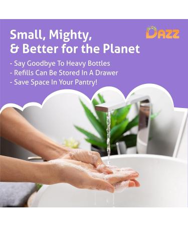 Dazz Foaming Hand Soap Refill Pack (4 Refill Tablet Packets) Hand Soap Refill Naturally Safe & Non Toxic Rich Lather Hand Wash Eucalyptus Mint Scent (Foaming Pump Dispenser Required) Eucalyptus Mint 1 Count (Pack of 1) - Buy Online on GoSupps.com