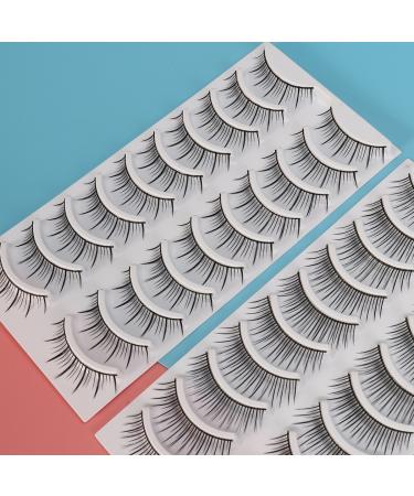 80 Pairs Natural Fake Eyelashes - 8 Stylish Thick & Long Eye Lashes for Women Teens & Girls - Perfect for All Occasions - Buy Online on GoSupps.com